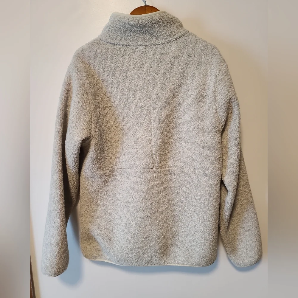 Patagonia Women's Reclaimed Fleece Pullover 1/2 Zip Size Medium Beige